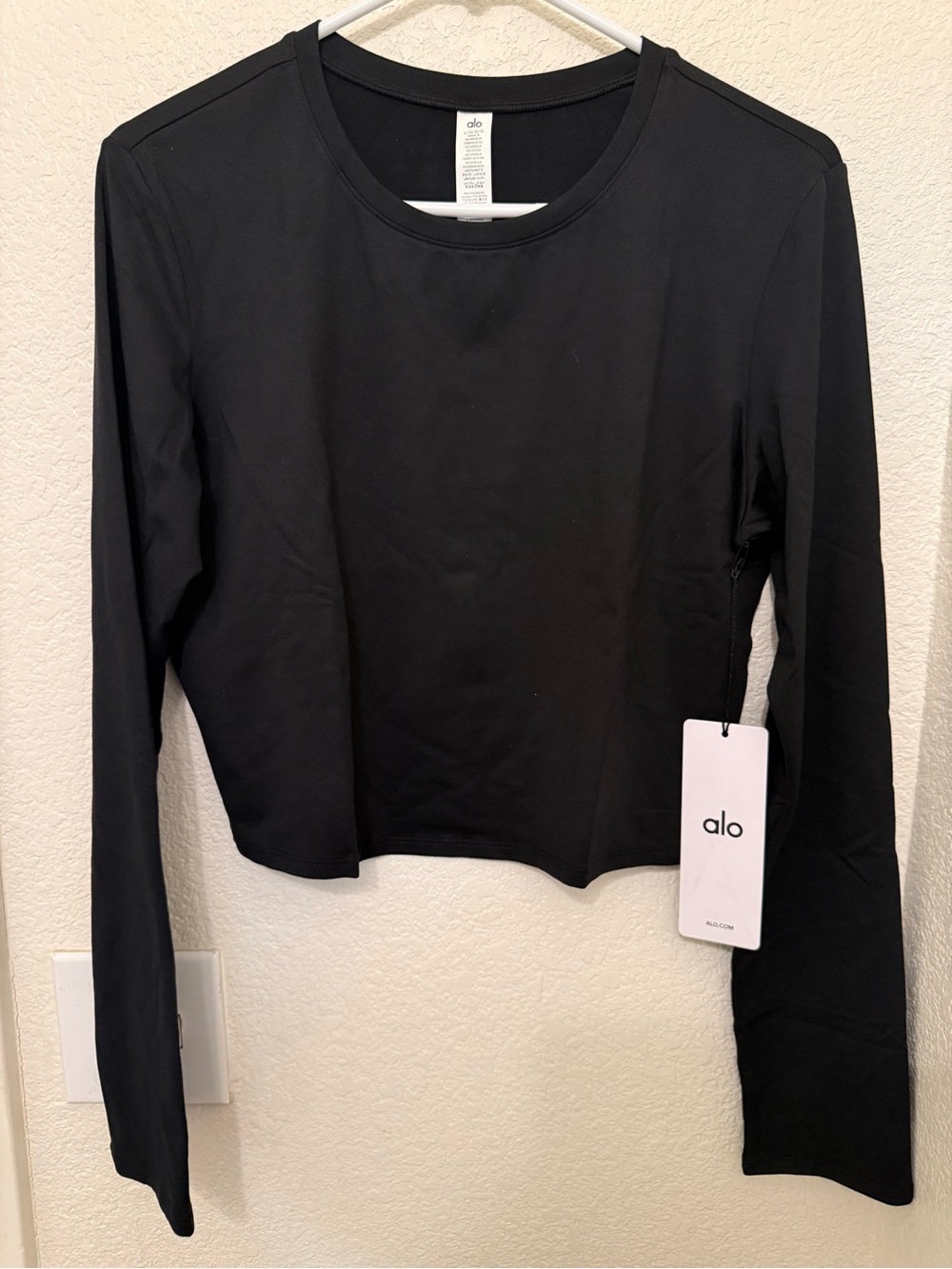 ALO Yoga Alosoft Crop Finesse Long sleeve